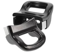 YARNOW Poignée de Casserole Robuste en Plastique Noir 2pcs, Remplacement Léger pour Couvercle de Steamer et Pot à Lait, Accessoire la Cuisine Pratique