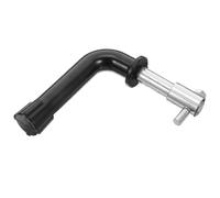YARNOW Poignée de Porte Solide et Sécurisée en Bakélite et Fer pour Poêle à Bois Résistante la Chaleur Feu, Accessoire de Remplacement pour Chaudière Noire