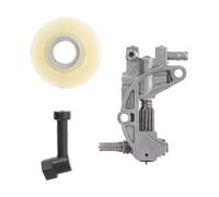 YARNOW Pompe à Huile pour Tronçonneuse à Essence, Ensemble D'engrenage à Vis sans Fin avec Buse de Sortie D'huile, Accessoires Robustes pour Machines de Jardin, Alimentation en Huile