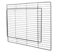 YARNOW Porte de Cage en Métal Noir 35X45 CM Maille Dense, Ouverture Intérieure Sécurisée, Barrière Anti-Évasion pour Petits Animaux, Adaptée pour Maison et Voyage