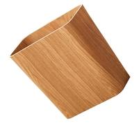 YARNOW Poubelle de Bureau en Bois Khaki, Solide et Sécurisée, Design Simple et Moderne, comme Conteneur à Déchets Cuisine ou Chambre