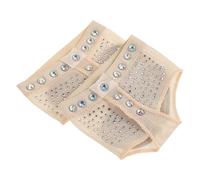 YARNOW Protège-plantes de Danse à Demi-semelles avec Scintillants Coussinets -pied Confortables Polyester Chaussures de Pratique pour Danseuse Élégante S