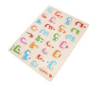 YARNOW Puzzle Alphabet Arabe pour Garçon et Filles Jouets Éducatifs en Bois 1 Ensemble Apprentissage Précoce Activités Ludiques pour Tout-Petits
