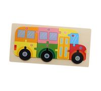 YARNOW Puzzle De Bus Bois Puzzle Jouet Educatif pour Garçon Fille Jouet Bois Garçon Fille