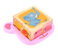 YARNOW Puzzle en Bois Cube Six Faces Animaux Forêt Éducatif et Créatif pour Garçon et Filles de 1 à 3 Ans Surface Lisse Développement Cognitif et Coordination Motrice 1 Pièce