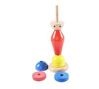 YARNOW Puzzle Montessori Pour Formes Empileur Géométrique Arc-ciel Jouet Apprentissage Précoce Pour Tout-petits