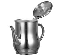 YARNOW Récipient à Huile en Acier Inoxydable 18oz avec Grosse Capacité et Filtre Cuisine Domestique, Stockage Pratique de L'huile Résidus
