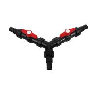 YARNOW Répartiteur Y Voies pour Pompe Bassin Adaptateur Tuyau Vanne Silencieuse Réglable pour Fontaine Aquarium Jardin et Piscine