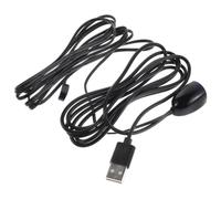 YARNOW Répéteur Infrarouge avec USB Câble Infrarouge pour Télécommande, Câble Ir pour Télécommande, 1,5m, 3,5mm, Led, Plastique, Noir, pour Tv et Boîtier Tv, Salon et Chambre