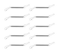 YARNOW Ressort Extension en Acier Inoxydable avec 2 Clips pour Support de Distributeur d'eau, Crochet Élastique pour Cage d'animaux Petits, Lot de 20 Pièces pour Habitat Intérieur