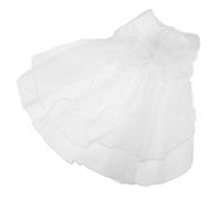 YARNOW Robe De Mariée pour Animaux De Compagnie Costume De Princesse pour Animaux De Compagnie Robe De Chien De Princesse pour Chien Blanc Chiffon Blanche