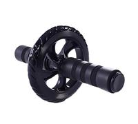 YARNOW Roue Abdominale PVC Antidérapante avec Tube Acier Roulettes Solides pour Musculation Du Muscle Pelvien Équipement Entraînement à Noir