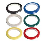 YARNOW Ruban Adhésif pour Doigts de Violon et Violoncelle 6pcs en Pvc Coloré pour Apprentissage et Amélioration Position des Doigts