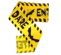 YARNOW Ruban D'avertissement Jaune pour Halloween 9,14m en Pe, Outil de Sécurité Polyvalent pour Décorations Festives et Création de Scènes Effrayantes