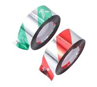 YARNOW Ruban Réfléchissant Effaroucheur d'oiseaux pour Jardin et Verger, 2 Rouleaux de 80m en Matériau Ultra-réfléchissant Rouge Argenté et Vert Argenté, Solide et Anti-effilochage