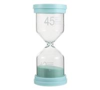 YARNOW Sablier de Sauna en Verre 45 Minuterie Étanche Vert Macaron, Compte à Rebours Précis pour Spa et Hammam, Accessoire Résistant la Chaleur L'humidité, Usage Bain