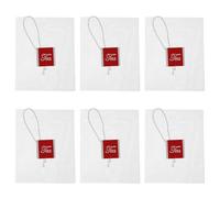 YARNOW Sachets Filtre Effet Filtrant pour Thé en Nylon Blanc Lot de 100 Cordon Résistant Facile à Mettre pour Épices et Café Paquet à Main ou Mallette