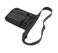 YARNOW Sacoche Ceinture Utilitaire Noire Multifonction pour Infirmières, Pochette Médicale Compartiments Organisateurs, Bandoulière Ajustable, Usage Hospitalier et Soins Infirmiers,