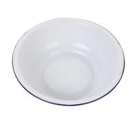 YARNOW Saladier en Émail Blanc Vintage, Grosse Capacité, Multifonctionnel et Facile à Nettoyer, pour Pétrir la Pâte et Usage Domestique