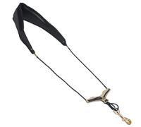 YARNOW Sangle de Saxophone avec Crochet Métallique en Cuir Microfibre Confortable et Respirante, Bandoulière Ajustable pour Sax Alto Ténor Soprano