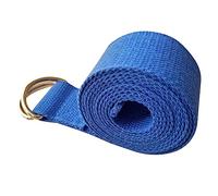 YARNOW Sangle de Yoga Étirements Anneau Coton Bleu, Améliore la Flexibilité et Ajoute un Défi aux Entraînements de Yoga et Thérapie Physique
