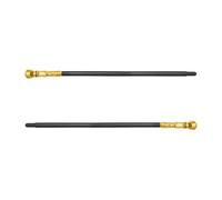 YARNOW Sceptre de Roi 2 Pièces en Plastique Noir, Accessoire de Déguisement