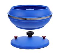 YARNOW Seau de Polissage Courbes Intérieures Optimisées Construction Étanche Bleu avec Couvercle Stabilise les Mouvements de Rotation et Restaure L'efficacité pour Bijoux et Métal
