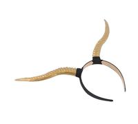YARNOW Serrage-tête Cornes D’antilope Gothique en Résine Couleur Cuivre, Bandeau Cheveux Halloween Femme, Accessoire Cosplay Fête Costume, Léger et Confortable