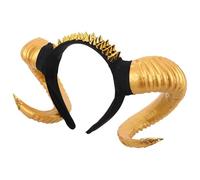 YARNOW Serre-tête Cornes de Mouton Gothique Noir pour Halloween Cosplay Accessoire Costume Démon Léger et Confortable pour Fêtes et Performances