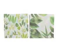 YARNOW Serviettes en Papier Décoratives Vertes 2 Packs de 20 Feuilles Absorption D'eau Forte Motifs Adorables et Colorés pour Fêtes à Domicile pour Table de Fête