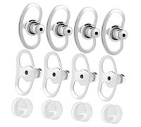 YARNOW Set de Bouchons Boucles Oreilles Cuivre et Silicone Supports Anti-chute pour Boucles Lestées Pads Confortables et Résistants pour Femmes