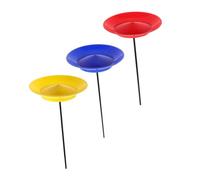 YARNOW Set de Jonglage 3pcs avec Assiettes de Jonglerie en Plastique Léger et Bâtons pour Spectacles Artistiques et Entraînement Professionnel D'équilibre de Précision