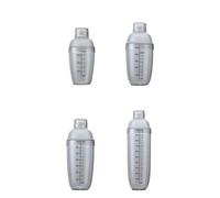 YARNOW Shaker à Cocktails en Plastique PC 1 Set 300-1000ml Résistant Chaud Froid avec Échelle pour Préparation de Bubble Tea et Cocktails Maison