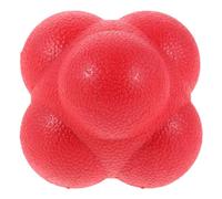 YARNOW Silicone Balle D'entraînement Hexagonale Rouge | Absorption des Chocs, Usage Multi-âges, Adaptée aux Sportifs et Éducateurs, pour Gym et Exercices D'équipe