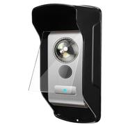 YARNOW Sonnette Étanche Protection Anti-Pluie en Acrylique Noir, Couvercle Transparent, Adaptée pour Machine de Présence Communautaire et Usage Extérieur Toutes Saisons