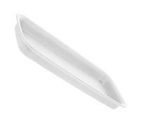 YARNOW Soucoupe Rectangulaire en Plastique Crème 58 Cm pour Pot de Fleurs, Bac de Récupération d'eau Solide, Base Stable pour Jardinière, Adaptée Usage Intérieur et Extérieur