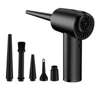 YARNOW Souffleur d'air Électrique pour Clavier, Dépoussiéreur sans Fil Rechargeable, Abs, Batterie 2000 Mah X 3, Noir, Câble USB Type-c, Air Puissant pour Nettoyage PC et Clavier