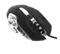 YARNOW Souris Filaire Gaming Noire Rétroéclairage RGB et Commutation Dpi, Accessoire Ergonomique en Abs pour Ordinateur de Bureau en Office