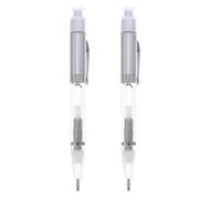 YARNOW Stylo Diamant LED Blanc Poignée Ergonomique en Acier Inoxydable et Plastique, 2 Pièces, Accessoire Professionnel pour Peinture Diamant de Précision
