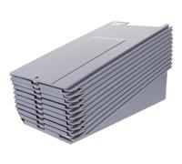 YARNOW Support de Cartes de Pointage Pratique en Plastique Blanc 10 Emplacements Extensibles, Organisateur Multifonction pour Cuisines et Entrepôts