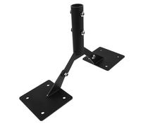 YARNOW Support de Fixation Métallique Réglable pour Girouette et Mât de Drapeau, Acier Carbone, Usage Extérieur pour Toit, Terrasse et Jardin, Montage Stable et Polyvalent