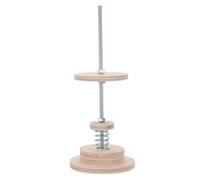 YARNOW Support de Fixation pour Structure D’Escalade, Attache de Plafond pour Tour D’Escalade, Bois et Métal, 36x15,8x15,8cm, Kaki, Réglable 16-32cm, pour Espaces Réduits