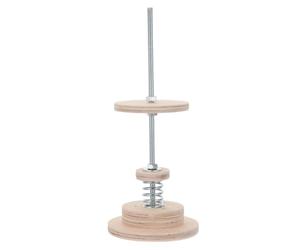 YARNOW Support de Fixation pour Structure D’Escalade, Attache de Plafond pour Tour D’Escalade, Bois et Métal, 36x15,8x15,8cm, Kaki, Réglable 16-32cm, pour Espaces Réduits