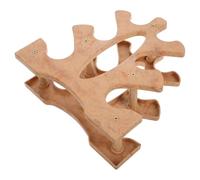 YARNOW Support de Rangement Haltères 3 Niveaux en Bois Naturel, Robuste et Polyvalent pour Optimiser L'Espace, Montage Facile, pour Salle de Sport à Domicile