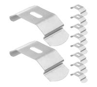 YARNOW Support de Store Romain en Fer Argenté Léger Clip en C Moderne pour Fixation de Persiennes et Stores Verticaux, pour Installation de Rideaux Lamelles Verticales