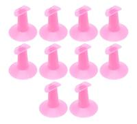 YARNOW Support Doigts Ongles Plastique 10 Pièces Rose pour Salon Nail Art Application et Maintien Doigts Nouveaux Apprenants et Artistes