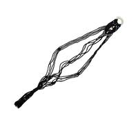 YARNOW Support Mural Macramé pour Guitare et Ukulélé 90 Cm en Corde de Coton Tissé la Main, Cintre Suspendu Décoratif Nordique, Accessoire de Rangement Mural Pratique et Élégant