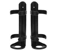 YARNOW Support pour Extincteur de Voiture 2 Pièces Fixation Plastique Robuste Compatible Coffre Auto Installation Rapide Maintien Sécurisé pour Extincteurs Portables et Accessoires