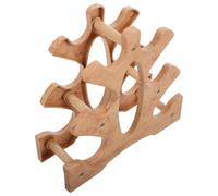 YARNOW Support pour Haltères Multifonction en Bois Naturel, Étagère Compacte pour Rangement Vertical, Robuste et Adaptable, pour Salle de Sport à Domicile