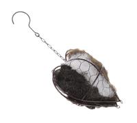 YARNOW Support Suspendu de Cœur pour Nichoir à Oiseaux Sauvages, Boîte de Matériaux Naturels pour Nidification, Fibre de Litière Écologique, Abri D’Hiver Jardin pour Colibris et Mésanges